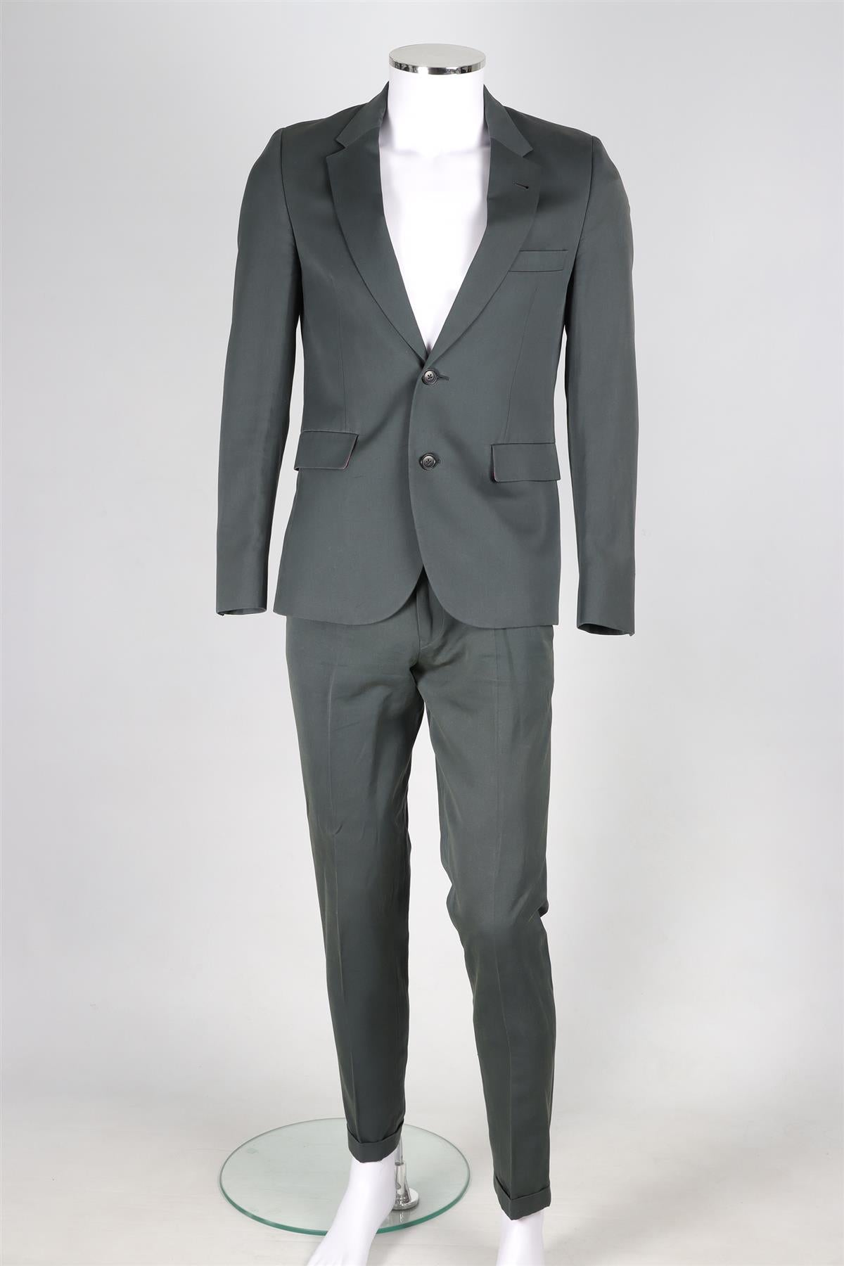 PAUL SMITH GREEN MEN'S COTTON TWO PIECE SUIT UK/US CHEST 36/W32