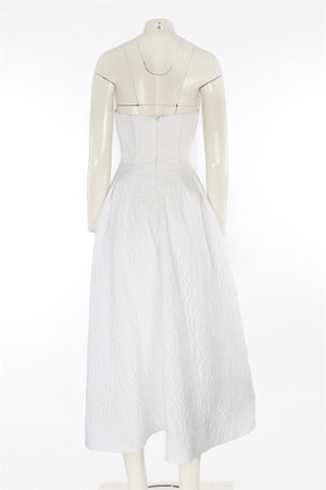 REBECCA VALLANCE WHITE MAXI DRESS UK 8