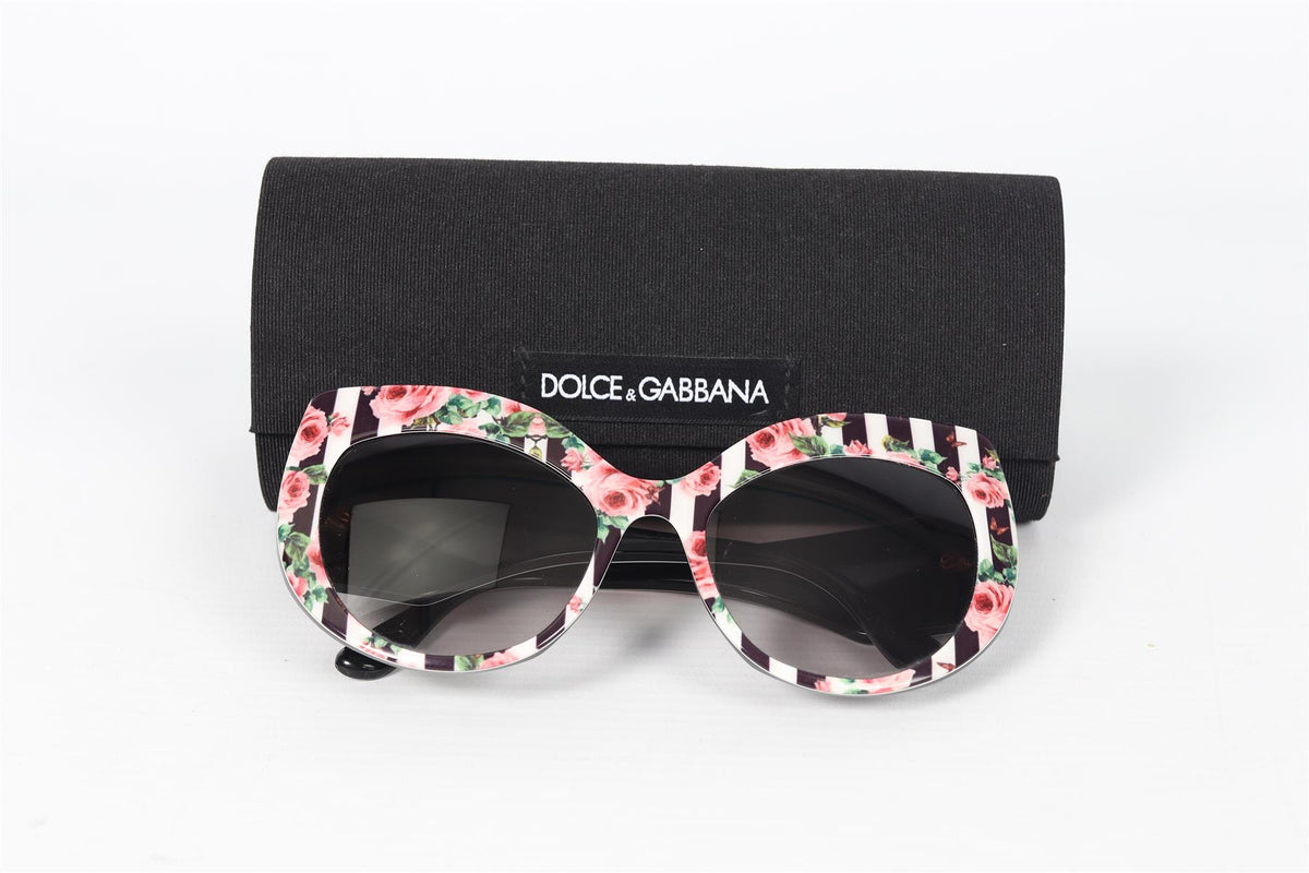 DOLCE & GABBANA CATE EYE ACETATE SUNGLASSES