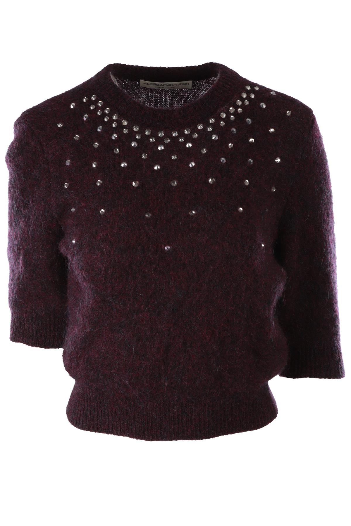 PURPLE MOHAIR SWEATER