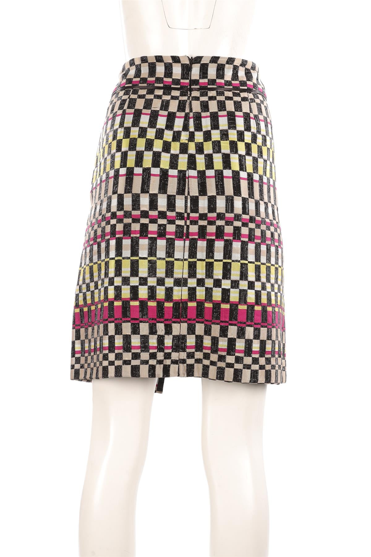 BOTTEGA VENETA MULTI SILK SKIRT IT 46 UK 14