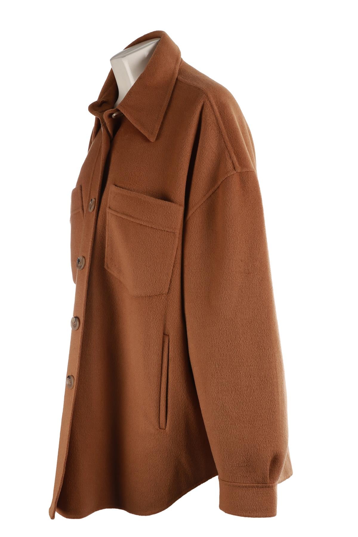 NANUSKA TAN WOOL JACKET XSMALL