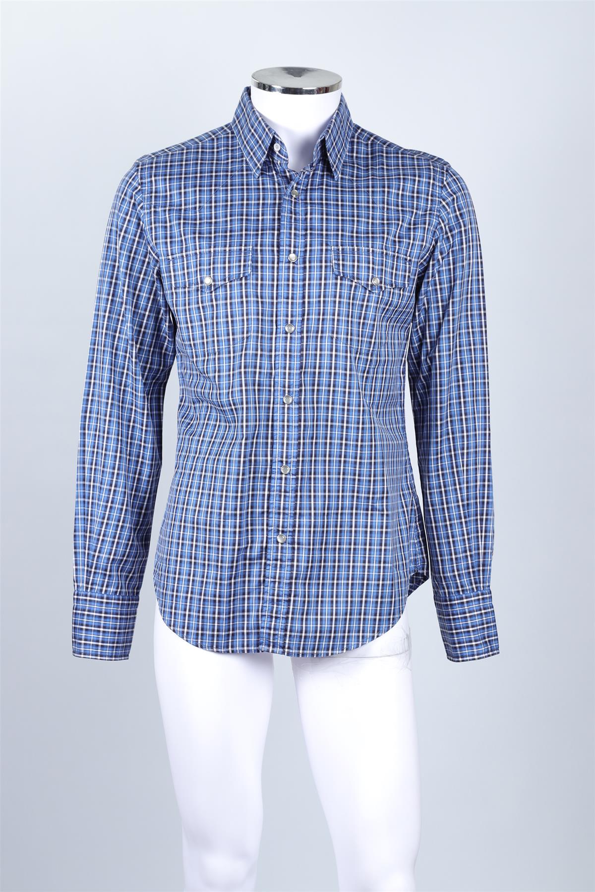 TOM FORD BLUE MEN'S COTTON SHIRT UK/US CHEST 40