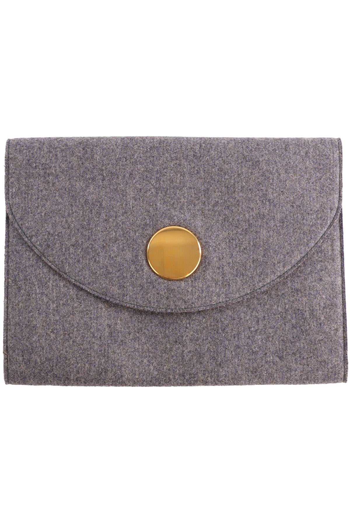 CÉLINE BLUE ORB FELT CLUTCH