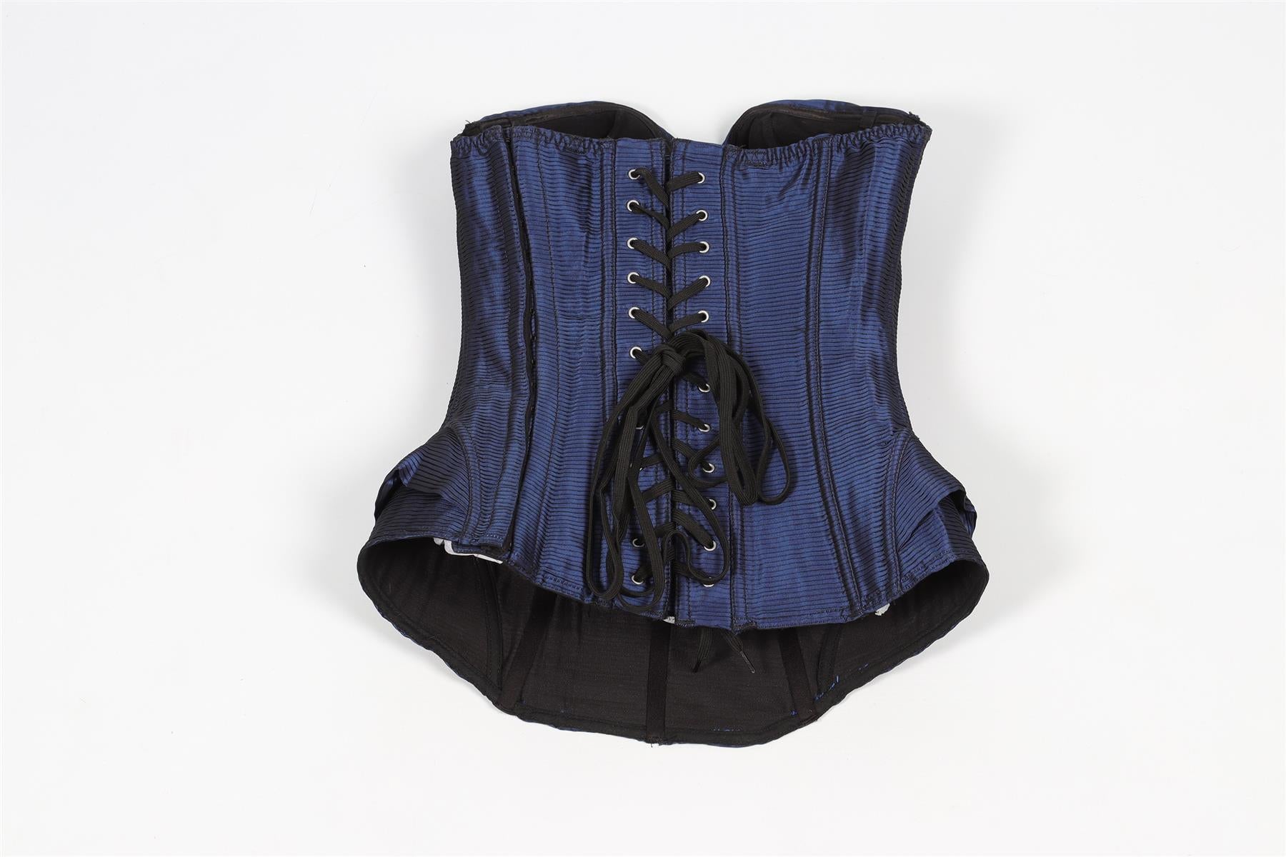 AGENT PROVOCATEUR BLUE SATIN CORSET 32C