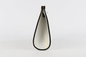 CHRISTIAN LOUBOUTIN WHITE PALMETTE MEDIUM LEATHER CLUTCH