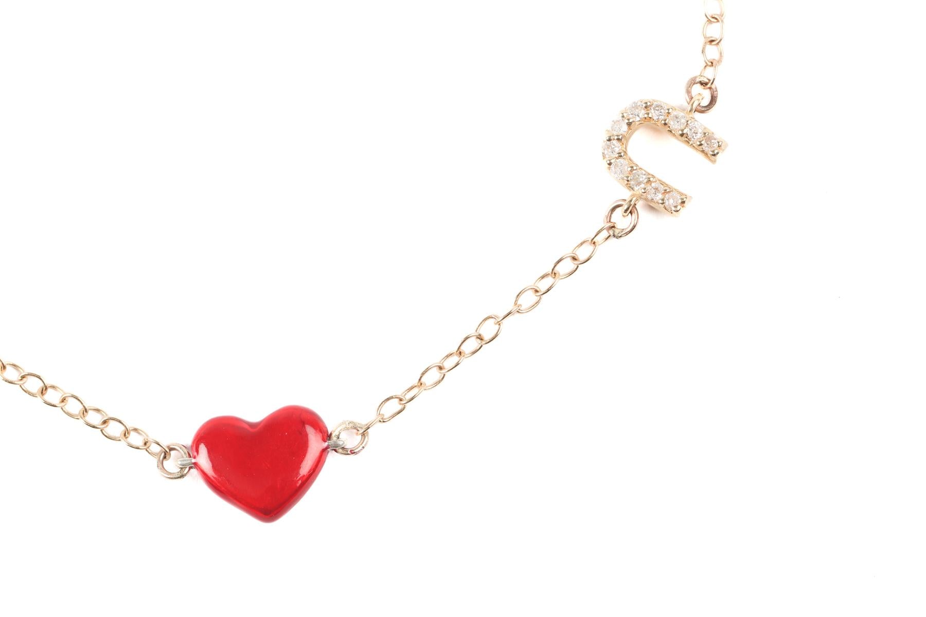 ALISON LOU 14K YELLOW GOLD AND DIAMOND BRACELET