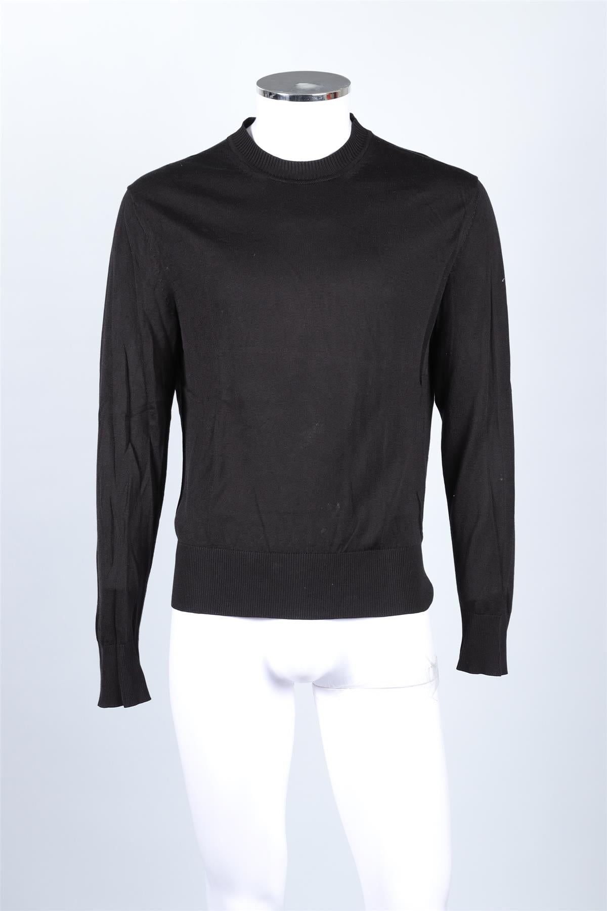 TOM FORD BLACK MEN'S COTTON SWEATER IT 52 UK/US CHEST 42