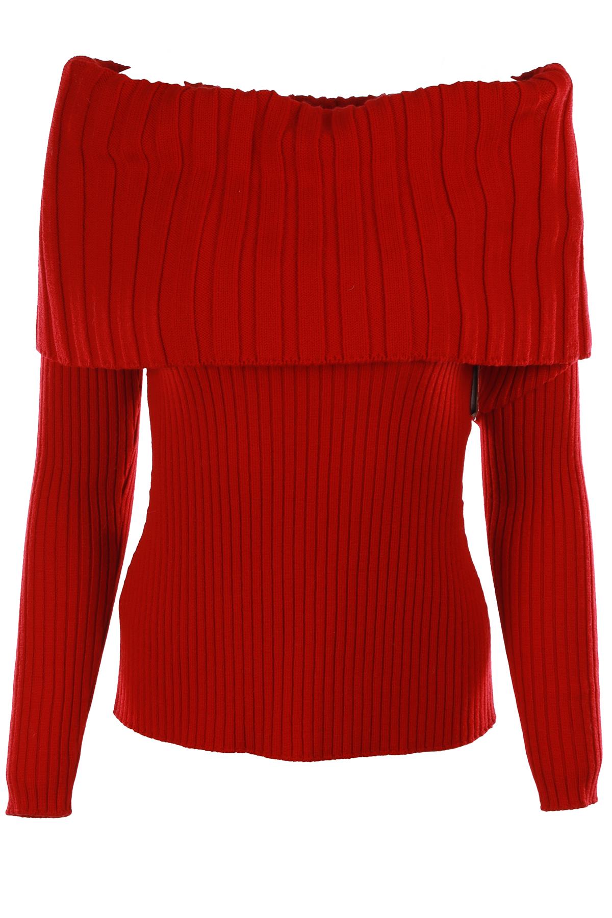 RED WOOL SWEATER