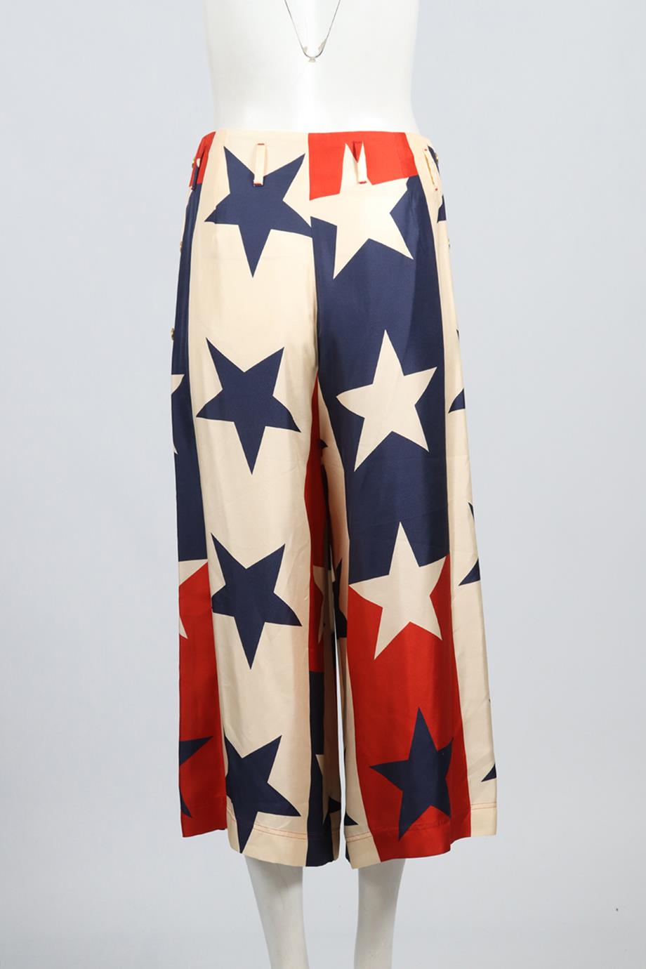 GUCCI PLEATED TWILL CULOTTES IT 40 UK 8