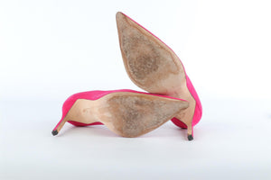 MANOLO BLAHNIK PINK SUEDE PUMPS EU 38 UK 5 US 8