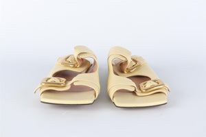 BOTTEGA VENETA YELLOW LEATHER SANDALS EU 39 UK 6 US 9