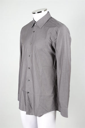 HUGO BOSS GREY MEN'S SLIM FIT COTTON SHIRT UK/US COLLAR 16 1/2 UK/US CHEST 42