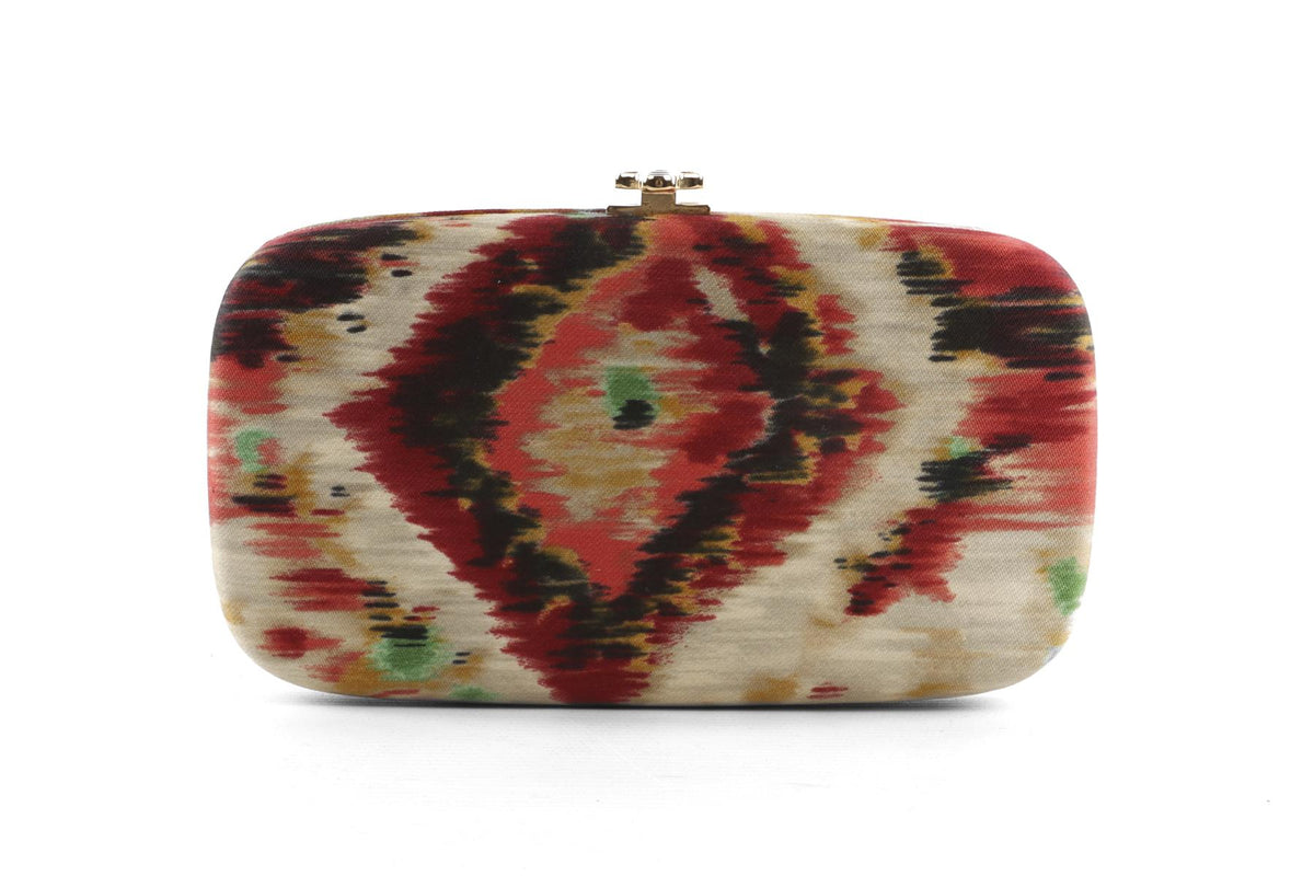 OSCAR DE LA RENTA MULTI SATIN CLUTCH