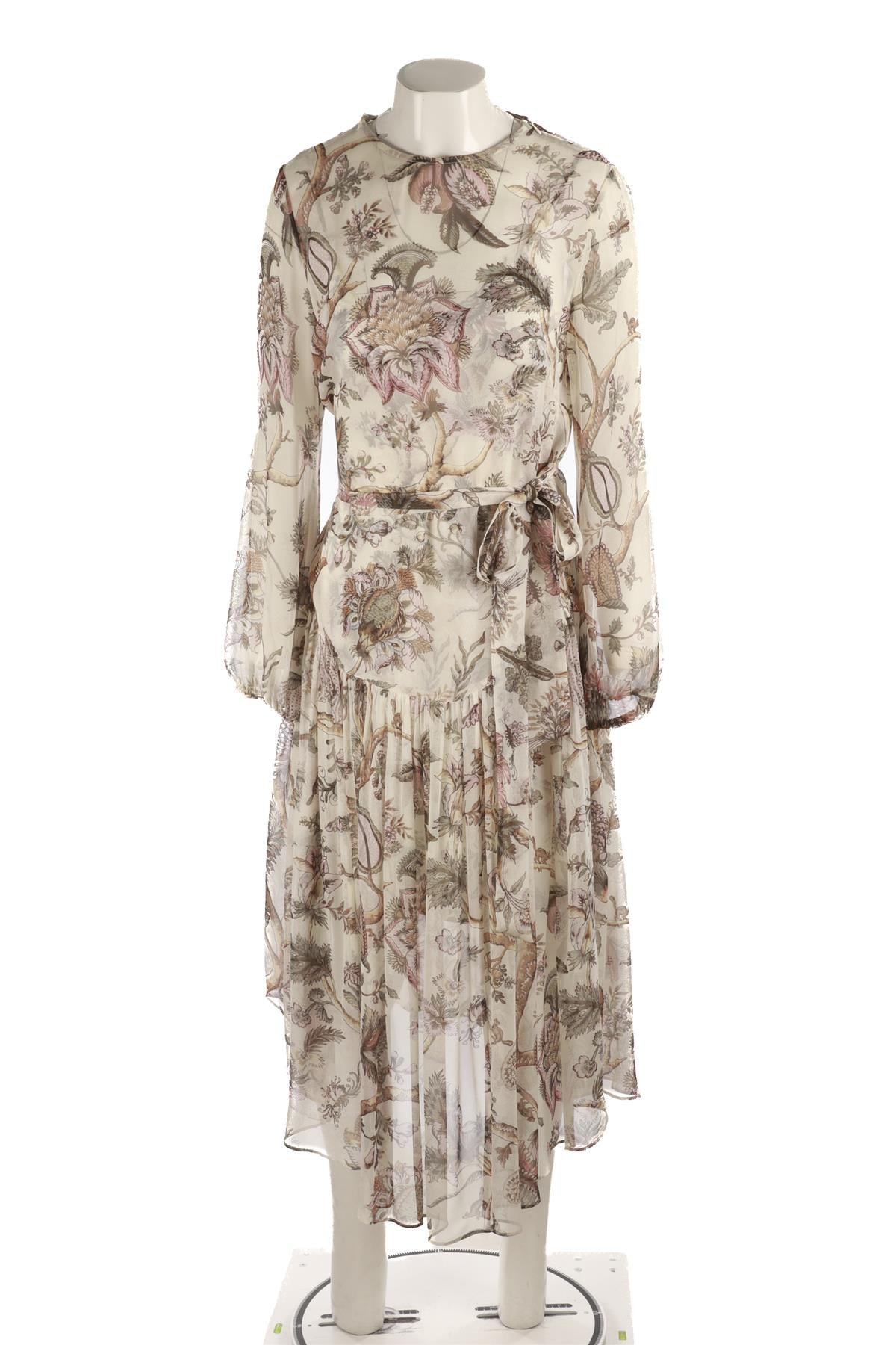 ZIMMERMANN MULTI SILK MAXI DRESS UK 10