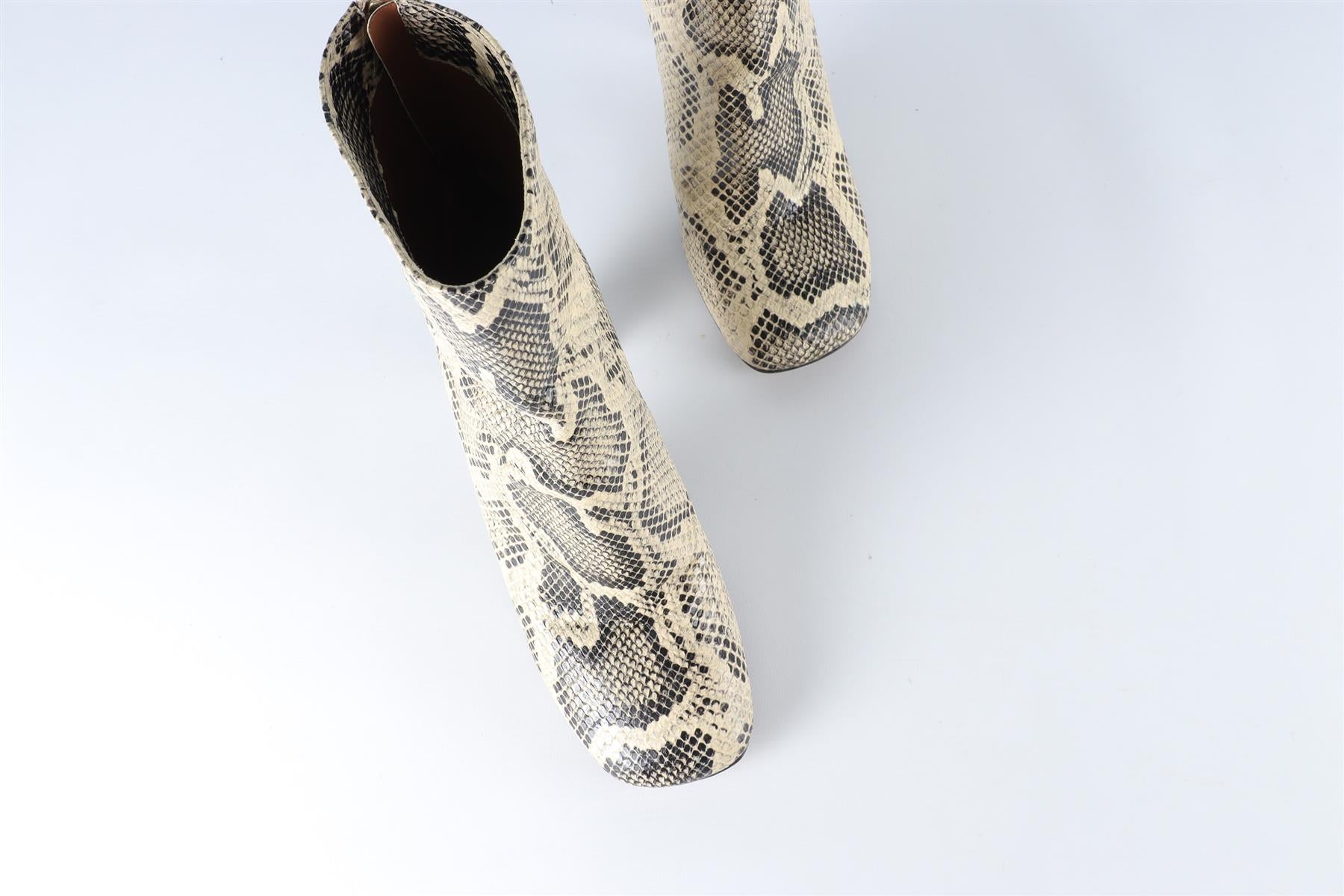 PARIS TEXAS YELLOW LEATHER ANKLE BOOTS EU 38.5 UK 5.5 US 8.5