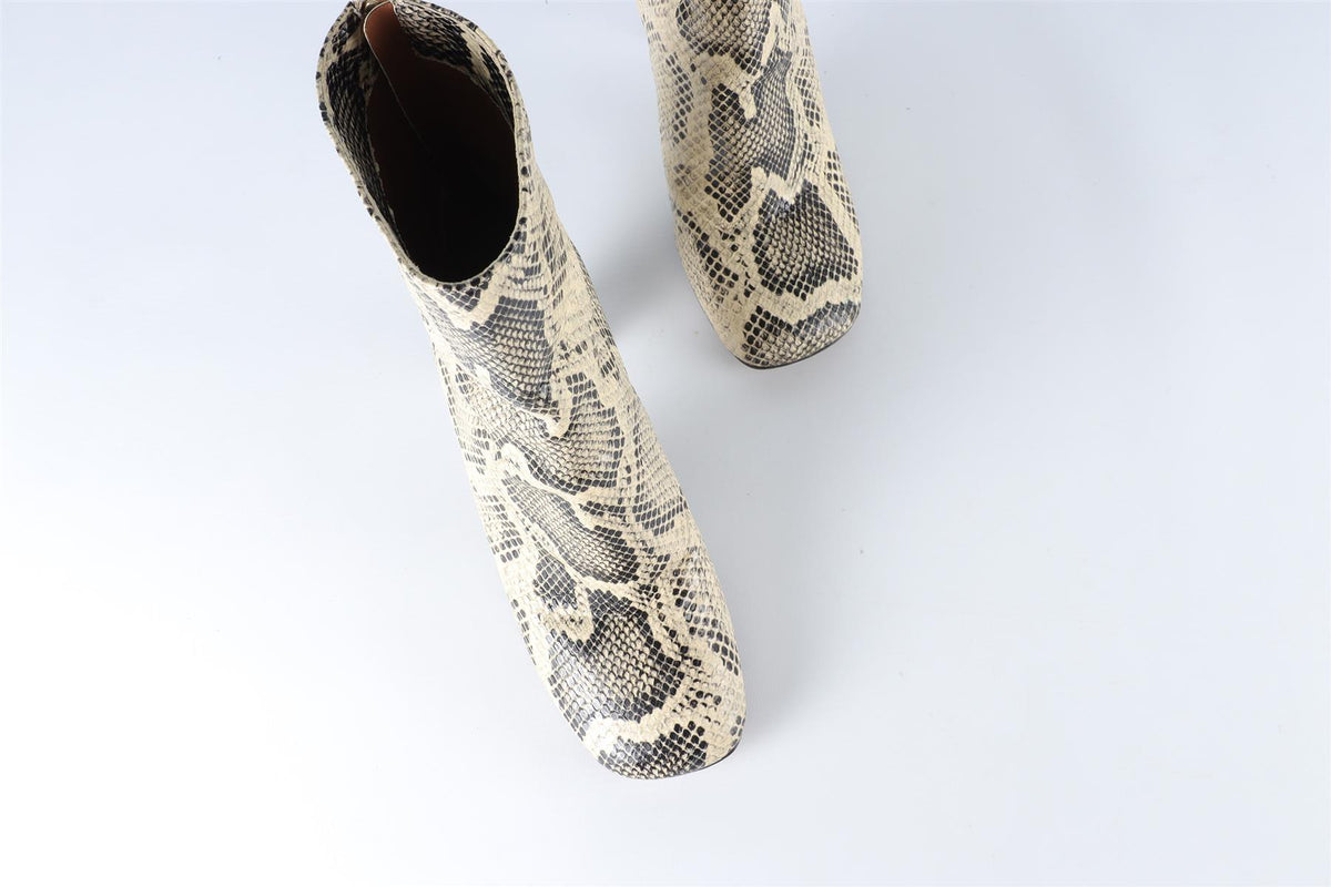 PARIS TEXAS YELLOW LEATHER ANKLE BOOTS EU 38.5 UK 5.5 US 8.5