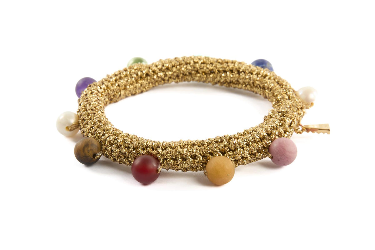 LUCY FOLK GOLD KALEIDO DIVER BRACELET