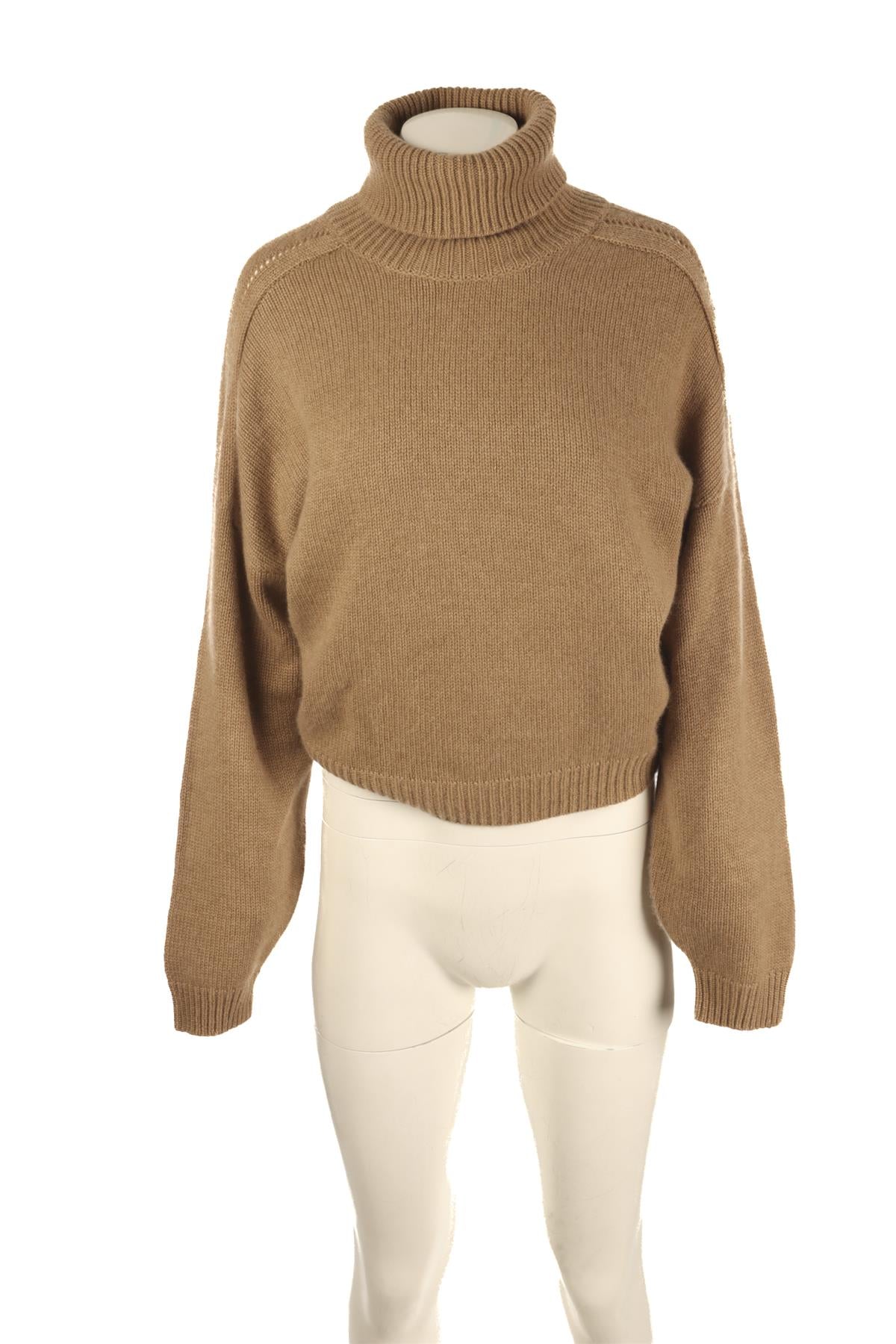LE KASHA TAN CASHMERE SWEATER SMALL