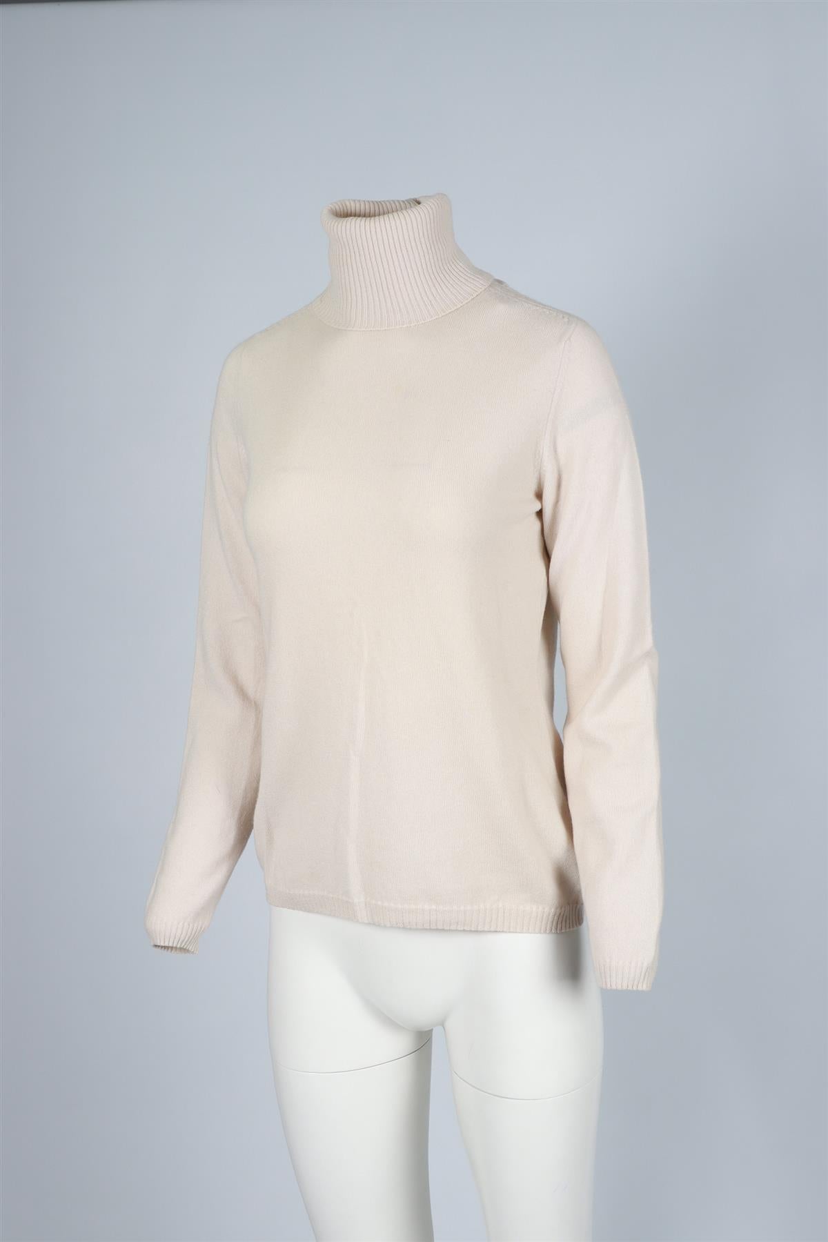 LORO PIANA CREAM CASHMERE SWEATER IT 46 UK 14