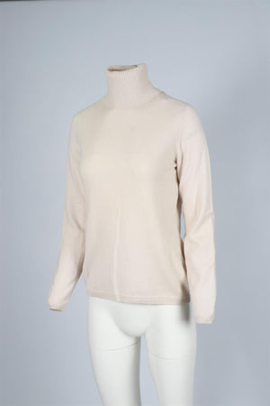 LORO PIANA CREAM CASHMERE SWEATER IT 46 UK 14