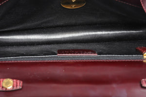 BVLGARI RED LIZARD CLUTCH