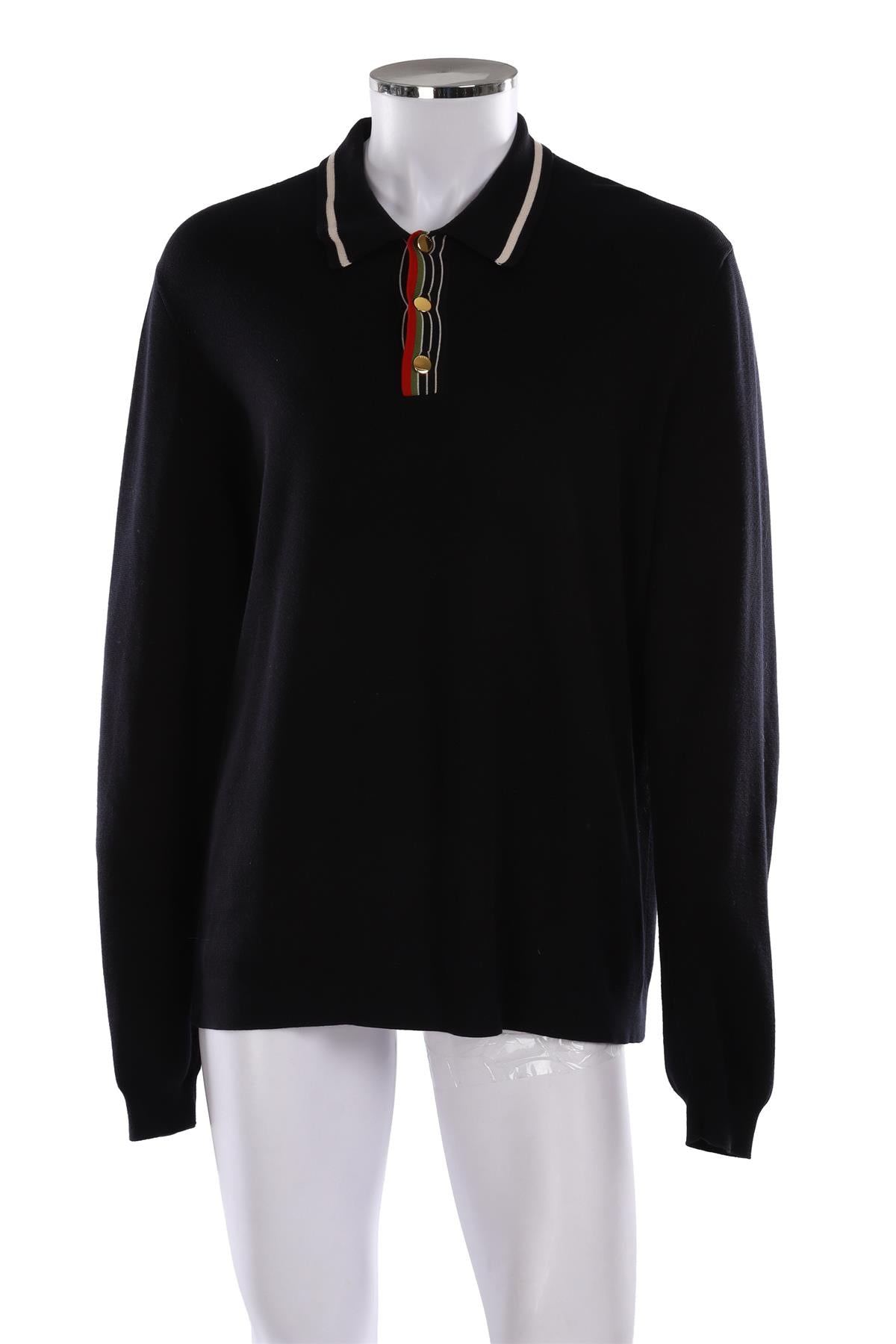 GUCCI MEN'S NAVY COTTON SWEATER IT 54 UK/US 44