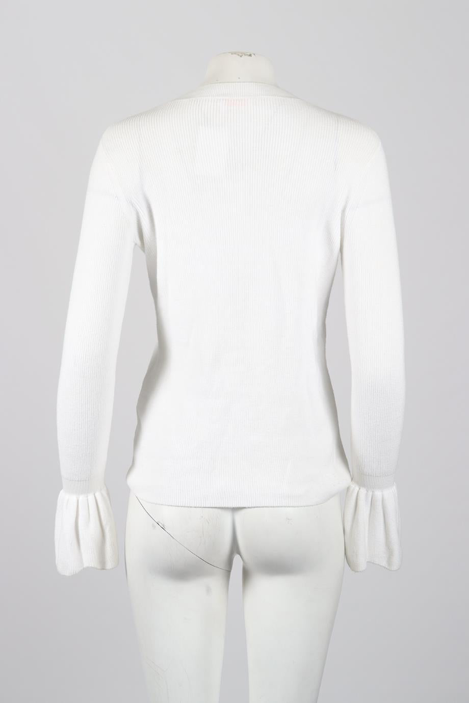 SEE BY CHLOÉ RIBBED COTTON SWEATER XSMALL