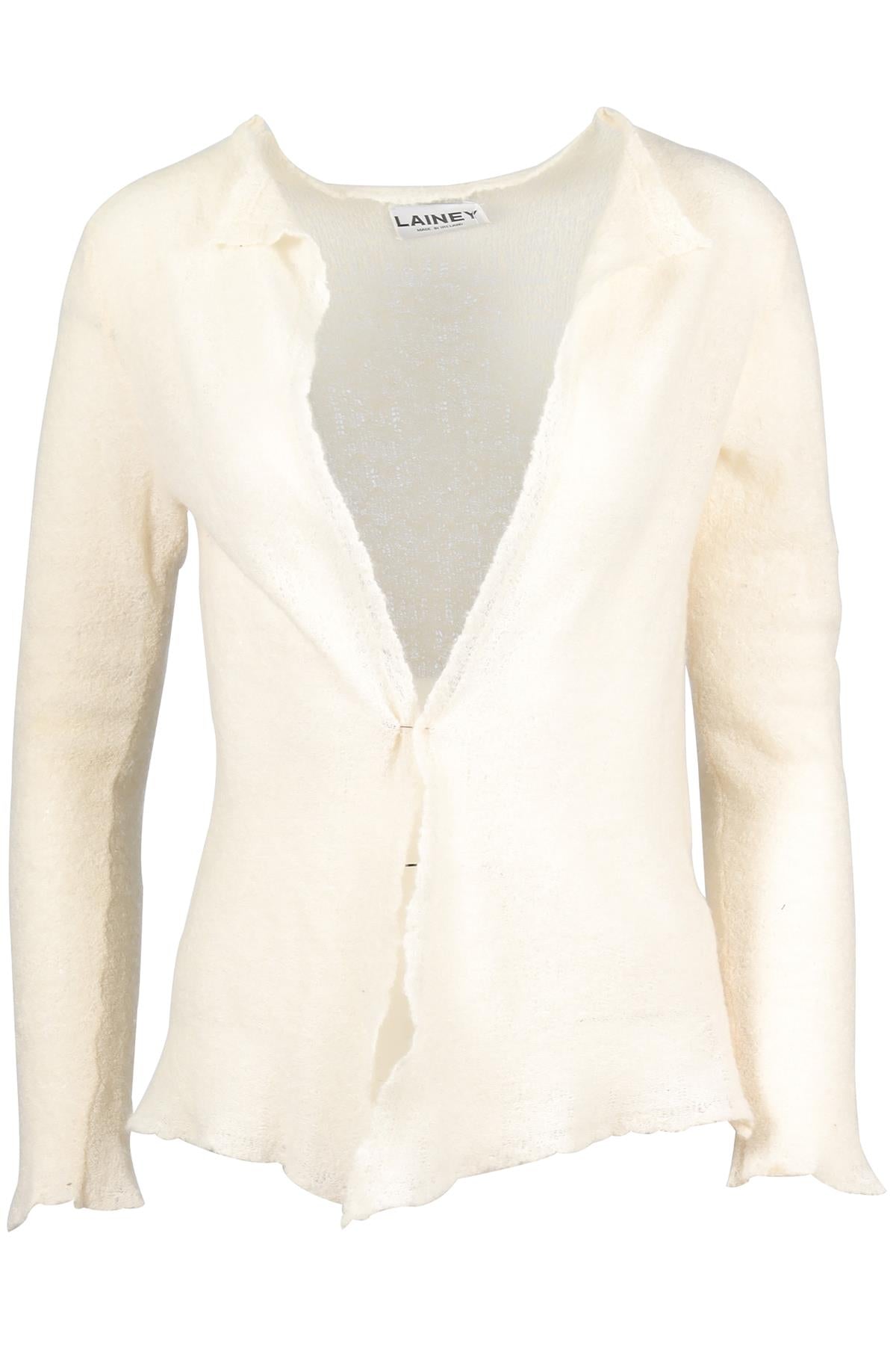 LAINEY KEOGH CREAM CASHMERE CARDIGAN ONE SIZE