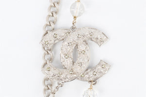CHANEL SILVER 2015 CC CHAIN NECKLACE