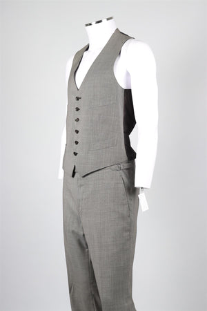 TOM FORD GREY WOOL THREE PIECE SUIT IT 48 UK 38