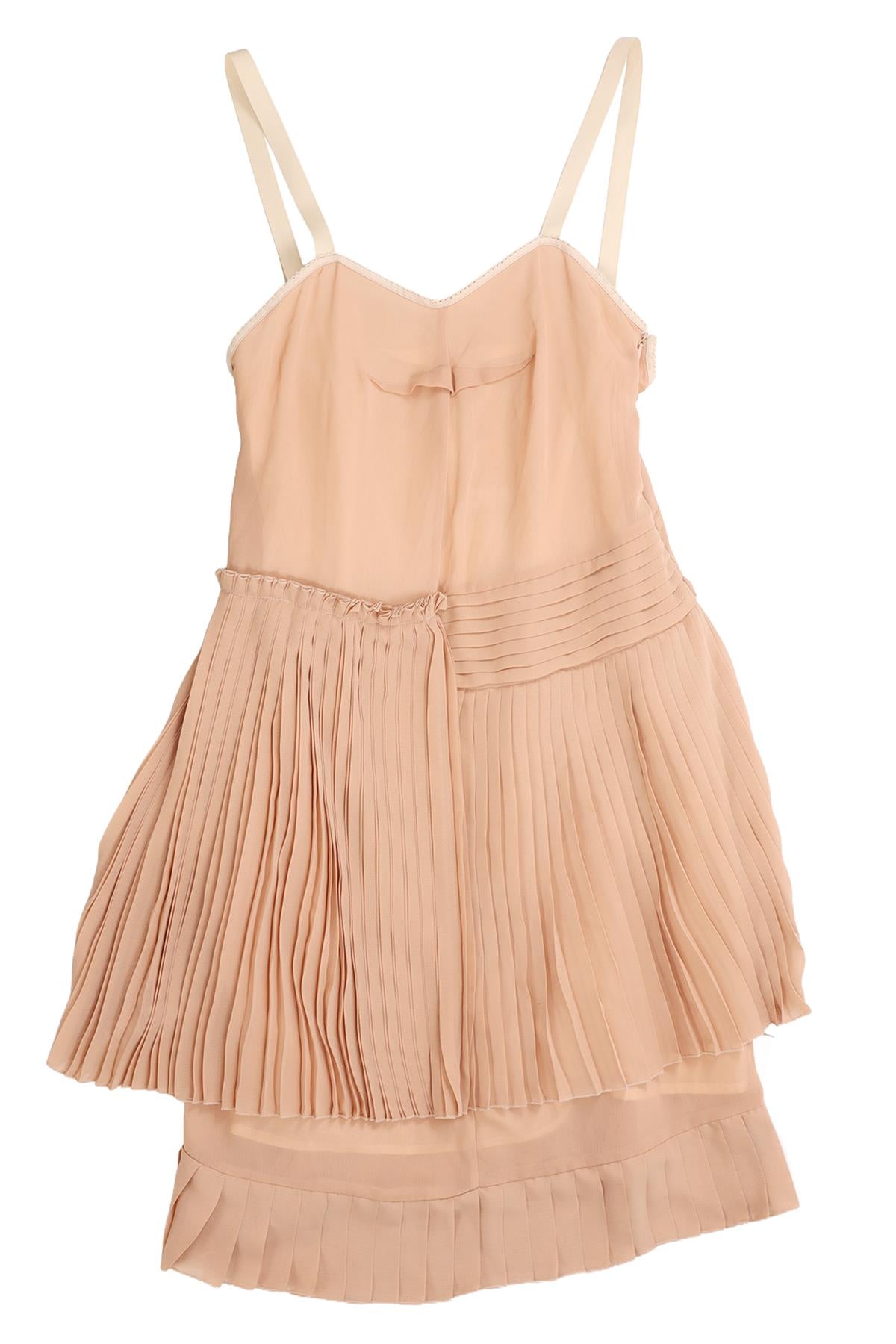 SEE BY CHLOÉ PINK CREPE MINI DRESS FR 34 UK 6