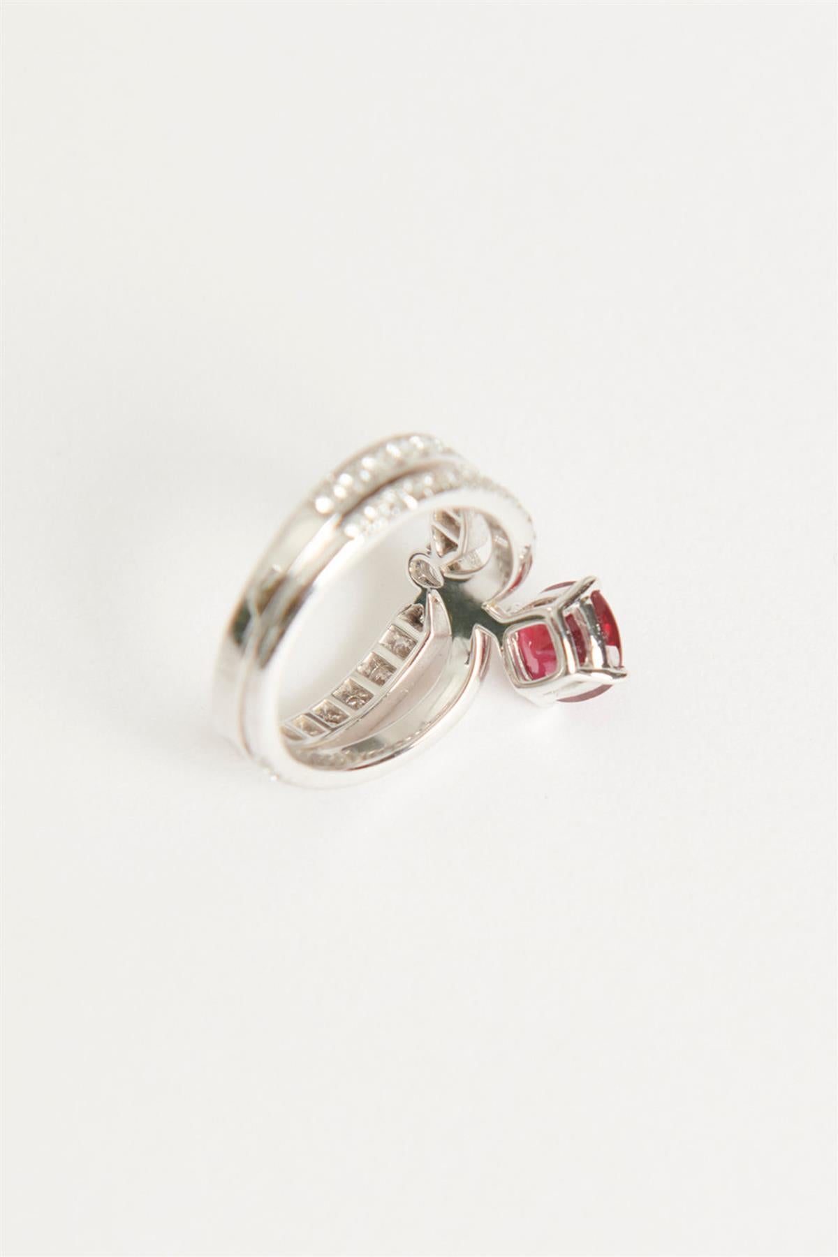 CHAUMET JOSEPHINE ECLAT RUBY AND DIAMOND RING