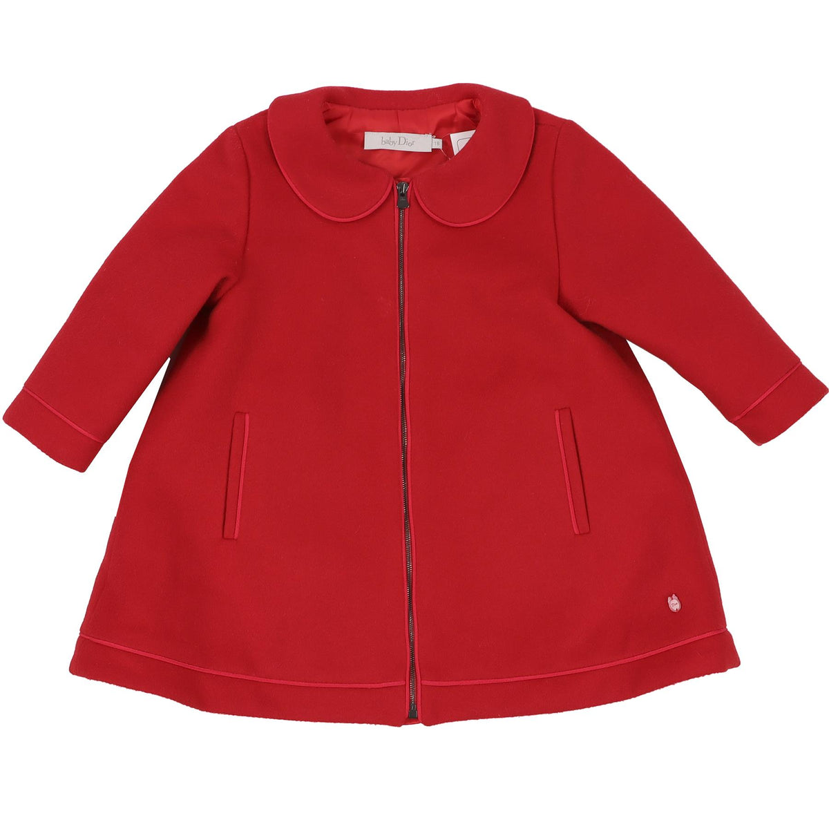 BABY DIOR RED BABY GIRLS COAT 18 MONTHS