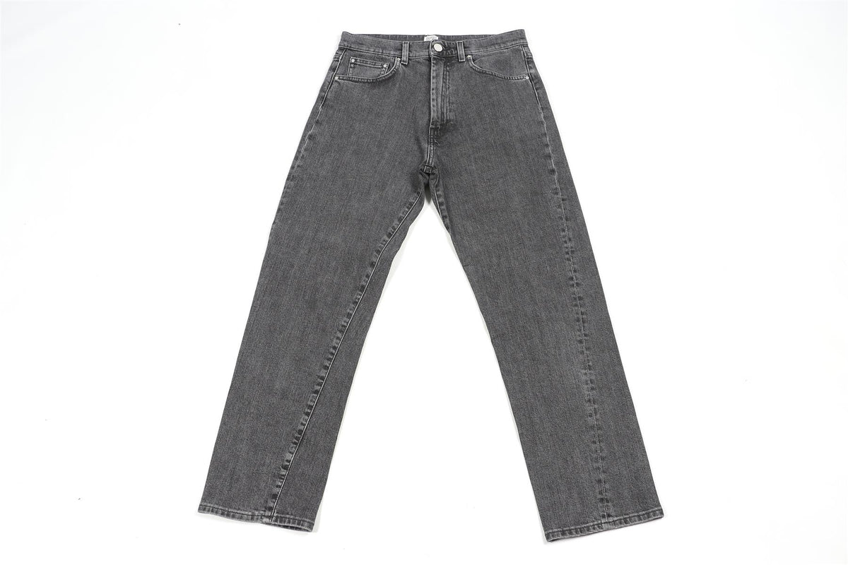 TOTEME GREY HIGH RISE STRAIGHT LEG JEANS W28 UK 10