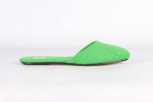 LESET GREEN FELT SLIPPERS EU 38 UK 5 US 8