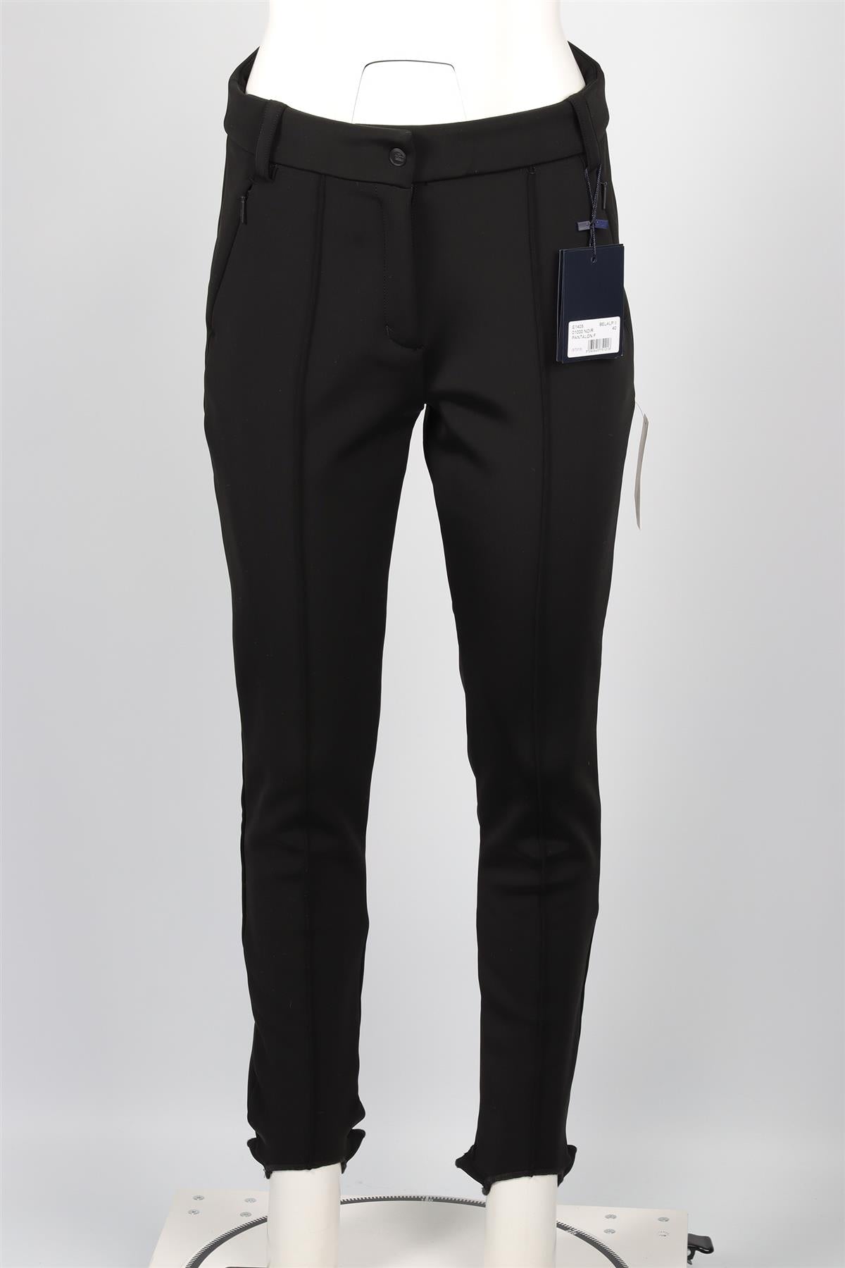 FUSALP BLACK STRETCH STIRRUP SKI PANTS FR 40 UK 12