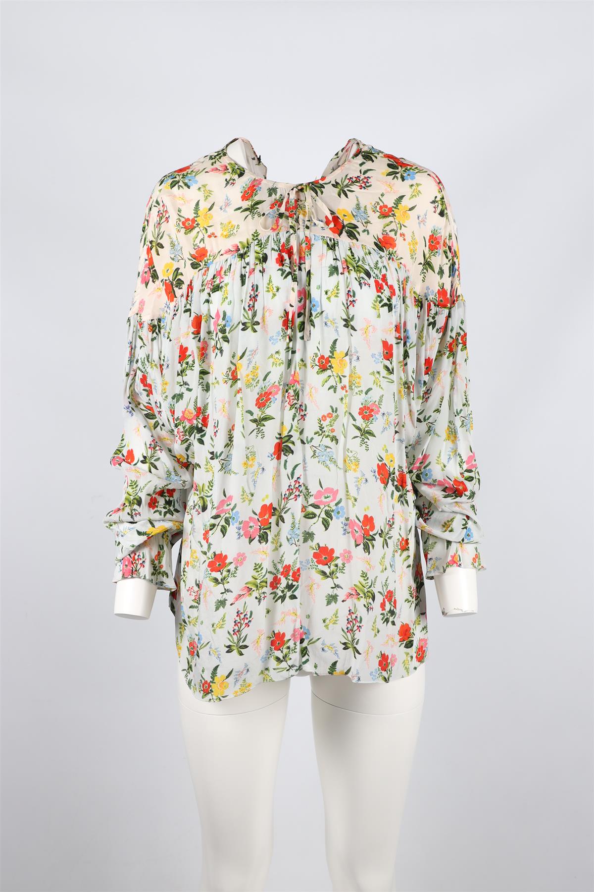 PREEN LINE MULTICOLOURED FLORAL PRINT SILK TOP SMALL