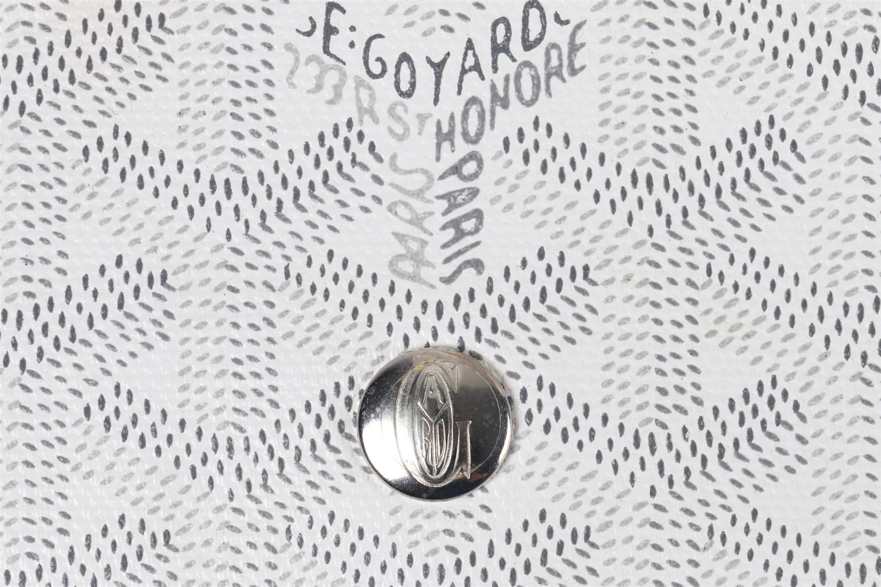 GOYARD WHITE BOHÈME HOBO COATED CANVAS SHOULDER BAG