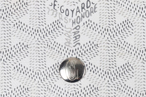 GOYARD WHITE BOHÈME HOBO COATED CANVAS SHOULDER BAG