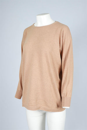 BRUNELLO CUCINELLI TAN CASHMERE SWEATER IT 44 UK 12