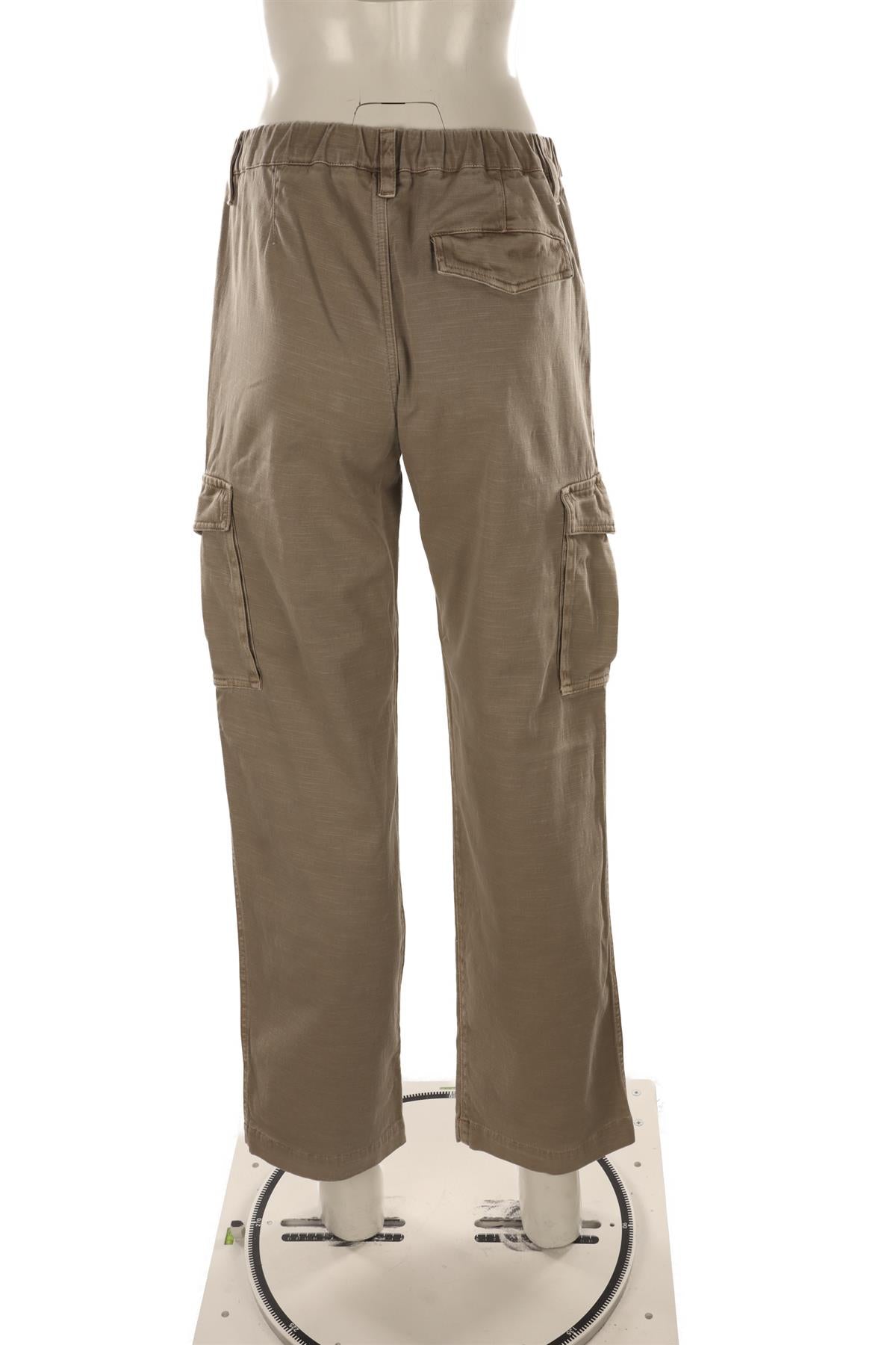 JAMES PERSE BEIGE COTTON CARGO PANTS UK 8