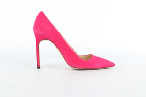 MANOLO BLAHNIK PINK SUEDE PUMPS EU 38 UK 5 US 8