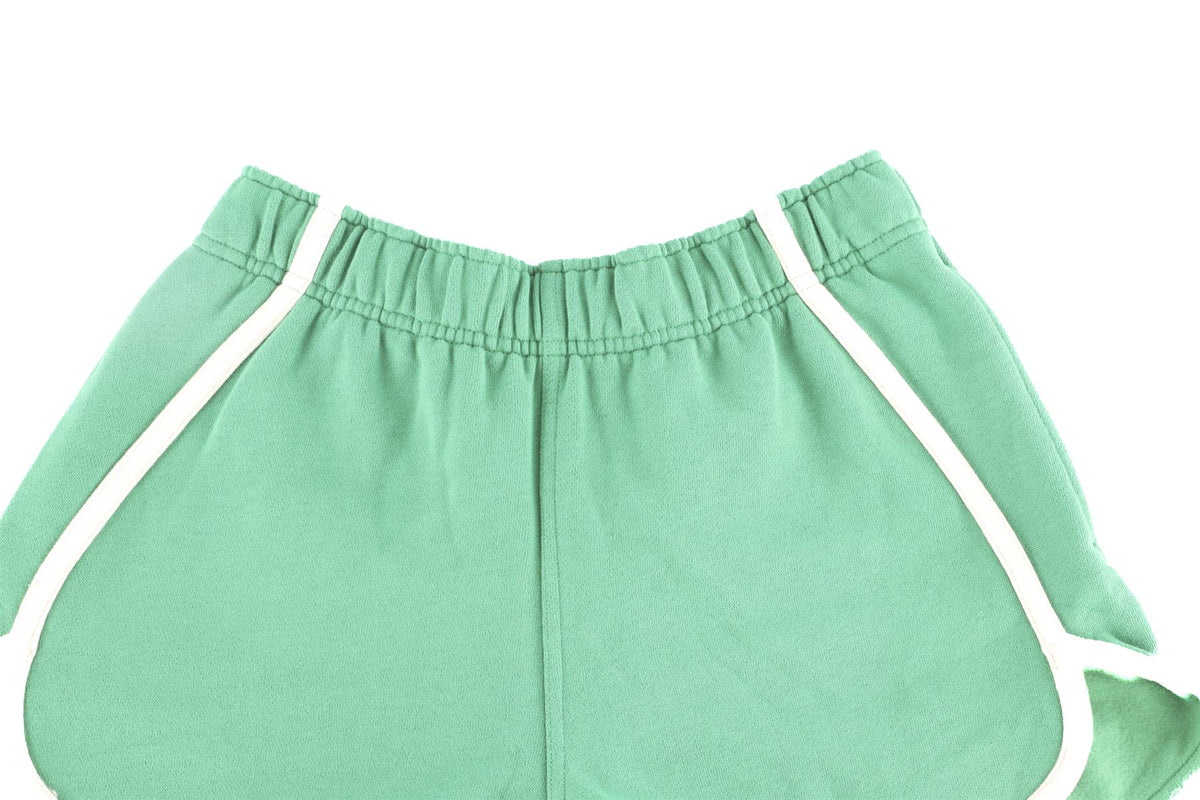 LULULEMON GREEN COTTON SHORTS SMALL