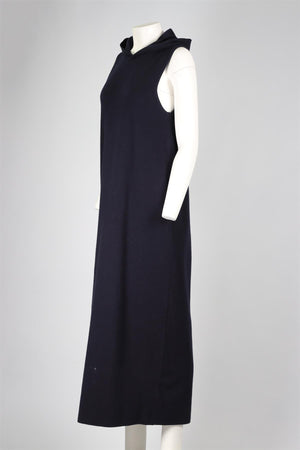 TIBI BLUE CASHMERE BLEND MAXI DRESS LARGE