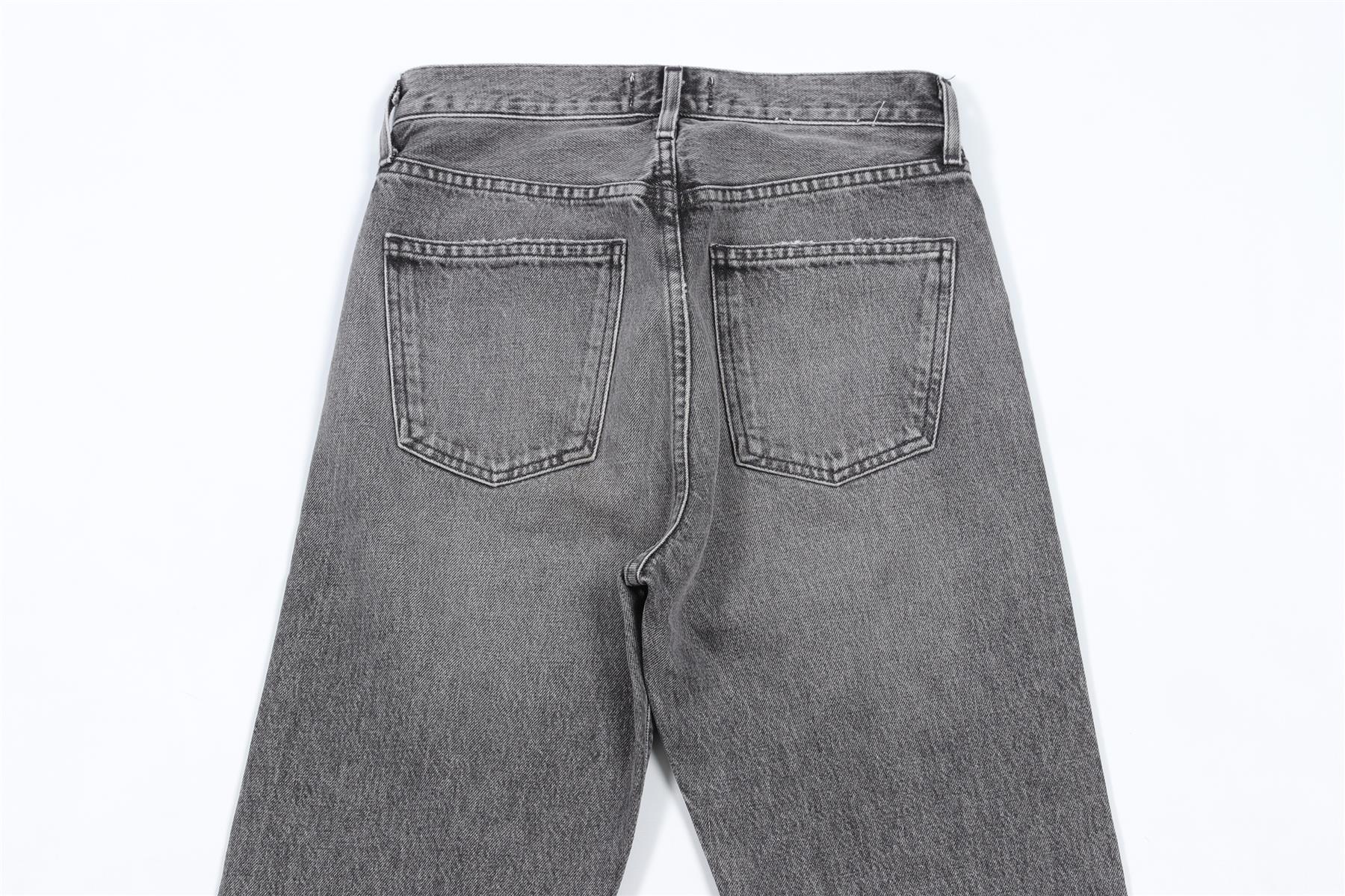 AGOLDE GREY HIGH RISE STRAIGHT LEG JEANS W24 UK 6