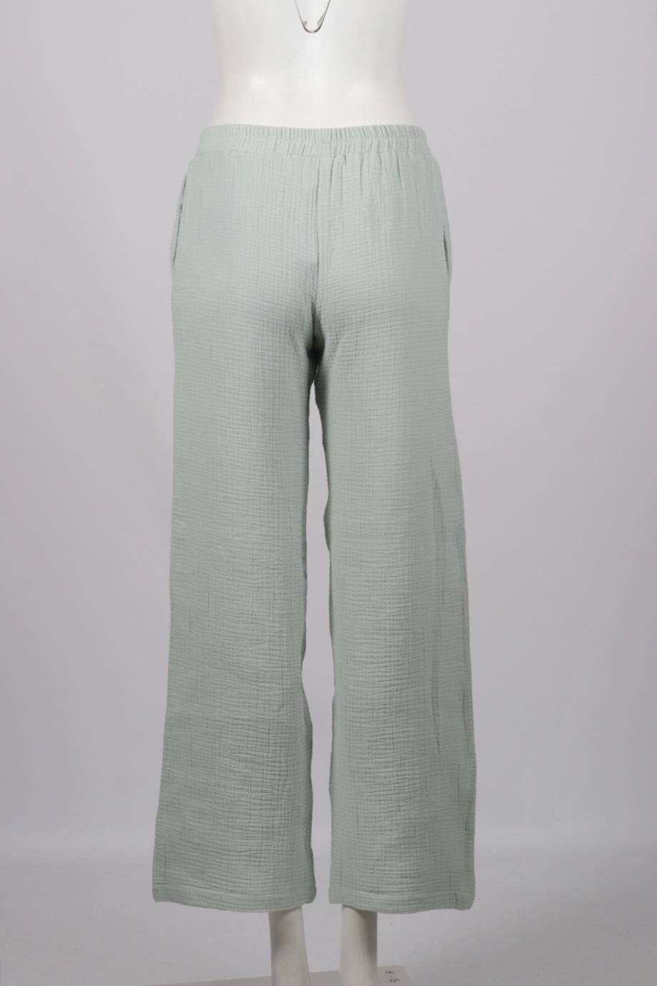 SABLYN COTTON BLEND WIDE LEG PANTS SMALL
