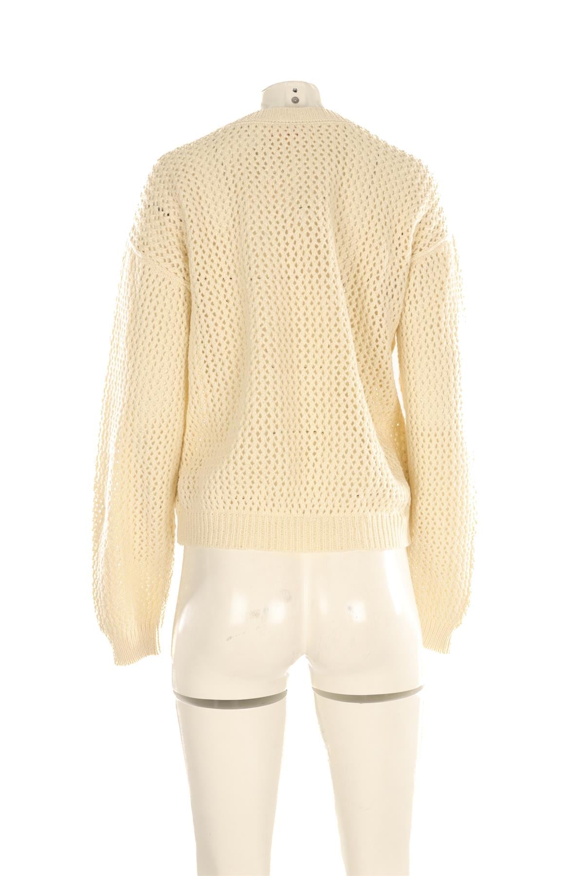 CHERRY LOS ANGELES CREAM KNIT SWEATER SMALL