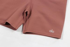 ALO YOGA BROWN JERSEY SHORTS XSMALL