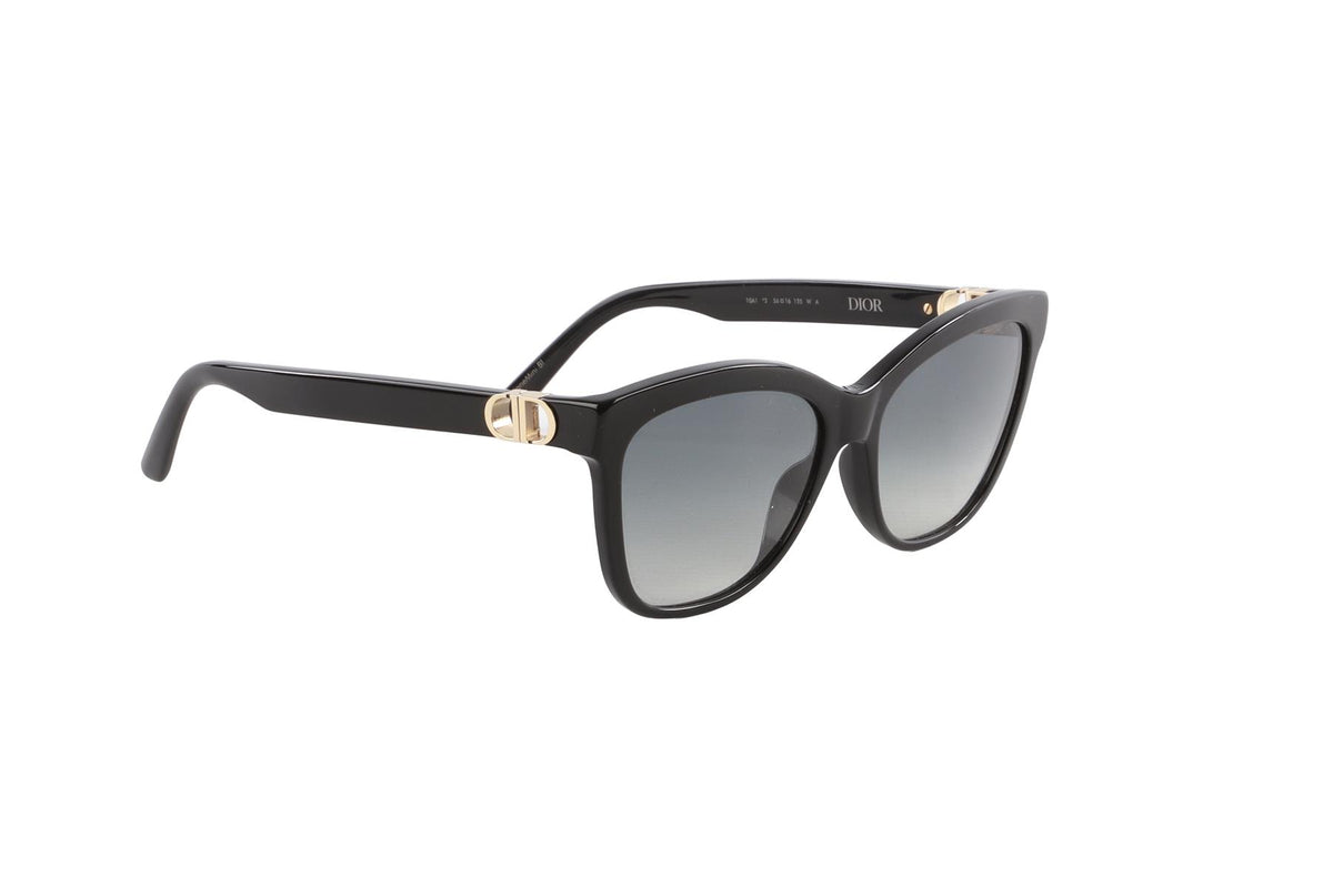 CHRISTIAN DIOR BLACK SQUARE FRAME ACETATE SUNGLASSES